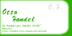 otto handel business card